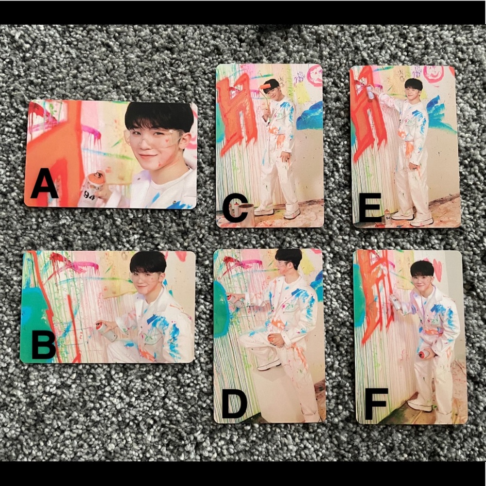 SEVENTEEN PHOTO CARDS (WOOZI) FACE THE SUN